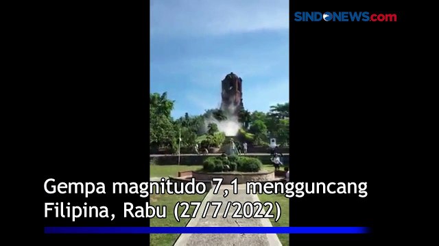 Gempa Magnitudo 7,1 Guncang Filipina, Sejumlah Gedung Rusak dan Warga Berhamburan