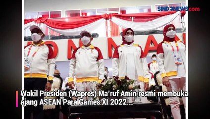 ASEAN Para Games 2022 Resmi Dibuka, Wapres Harapkan Indonesia Juara Umum