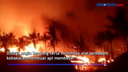 Hotel Jambuluwuk di Gili Trawangan Terbakar
