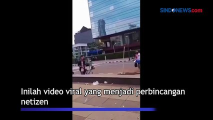 Viral Jeje Slebew Berjalan Sendiri di Trotoar Citayam Fashion Week