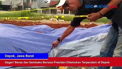 Geger! Beras dan Sembako Bansos Presiden Ditemukan Terpendam di Depok