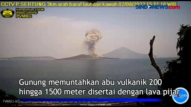 Gunung Anak Krakatau Erupsi Lagi, 6 Kali Muntahkan Abu Vulkanik