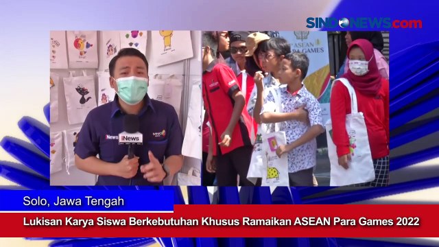 Lukisan Karya Siswa Berkebutuhan Khusus Ramaikan ASEAN Para Games 2022