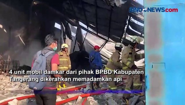 Kebakaran Gudang Penggilingan Plastik di Kosambi Berhasil Dipadamkan