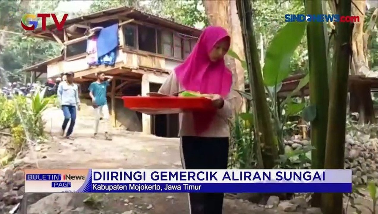 Sensasi Makan di Atas Sungai di Lereng Gunung Penanggungan Mojokerto