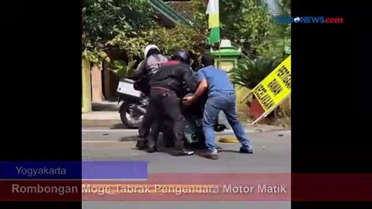Rombongan Moge Tabrak Pengendara Motor Matik di Jogja
