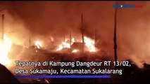 Kebakaran Gudang Limbah Sepatu di Sukabumi, 3 Unit Mobil Damkar Dikerahkan
