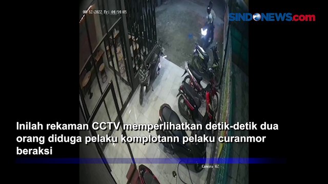 Terekam CCTV, Komplotan Pencuri Motor di Medan Beraksi di Penginapan
