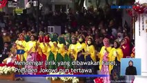 Momen Prabowo, Pejabat dan Artis Joget 'Ojo Dibandingke' di Istana Negara