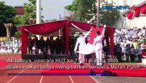 Merah Putih Gagal Berkibar saat Upacara Perayaan HUT ke-77 RI di Kota Solo