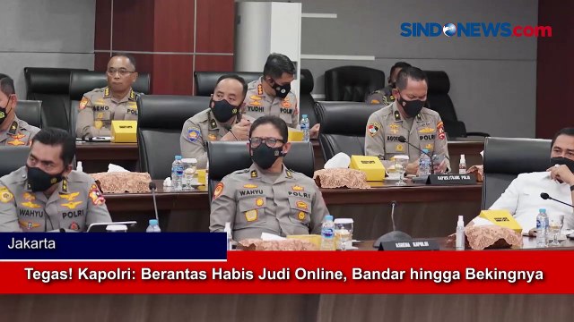 Tegas! Kapolri: Berantas Habis Judi Online, Bandar hingga Bekingnya