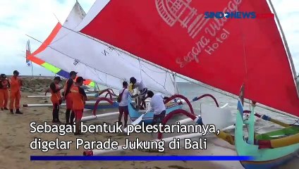 Lestarikan Budaya Bahari, Parade Jukung Digelar di Perairan Sanur