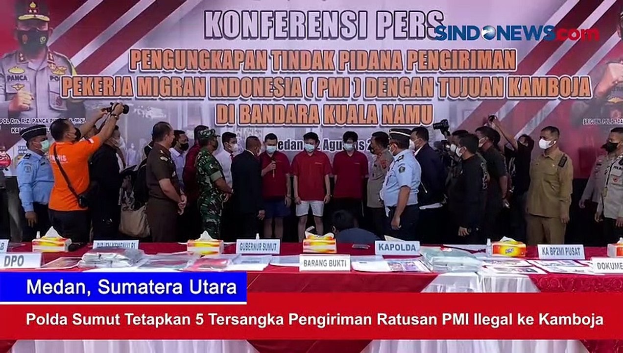 Polda Sumut Tetapkan 5 Tersangka Pengiriman Ratusan PMI Ilegal ke Kamboja