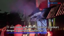 3 Kios di Pasar LKMD Slipi Terbakar, 11 Unit Damkar Diterjunkan
