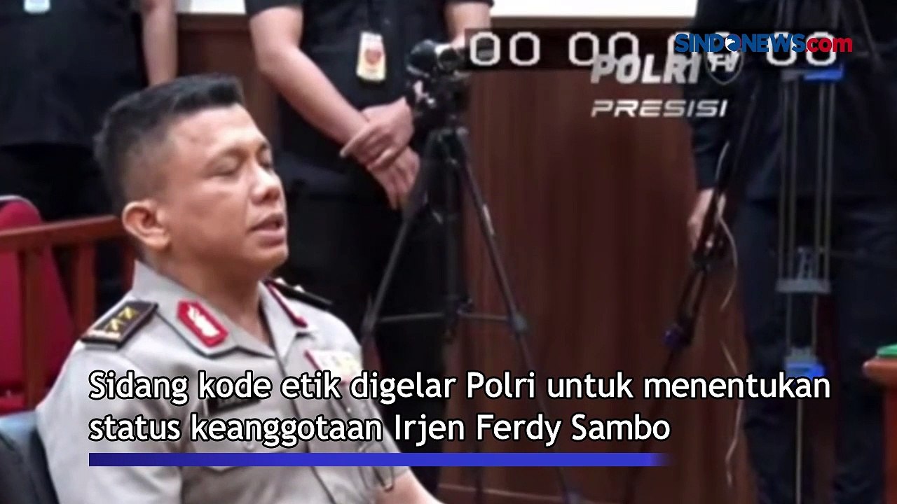 Terlihat Santai, Begini Penampakan Irjen Ferdy Sambo saat Sidang Etik di Mabes Polri