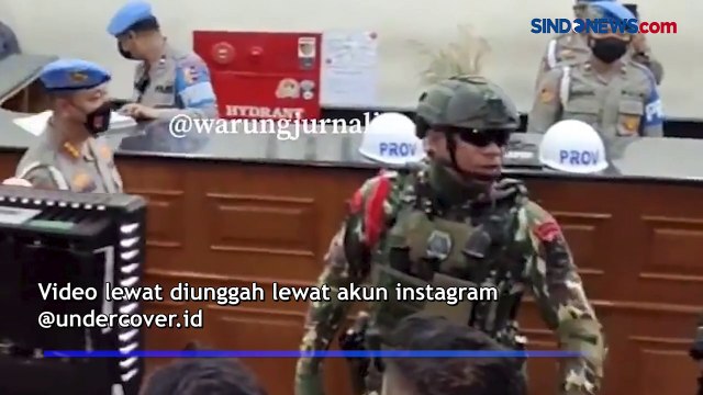 Brimob Bentak Wartawan saat Sidang Kode Etik Ferdy Sambo, Jenderal Bintang Dua Minta Maaf