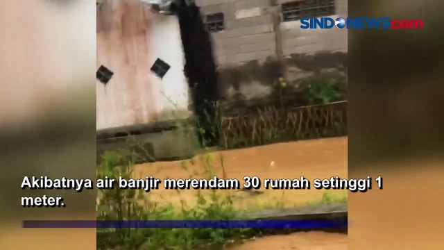 Diguyur Hujan Deras 47 Rumah 1 Sekolah dan 1 Mushola di Cicurug Sukabumi Terendam Banjir