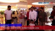 Presiden Joko Widodo Jemput Cucu Kelima