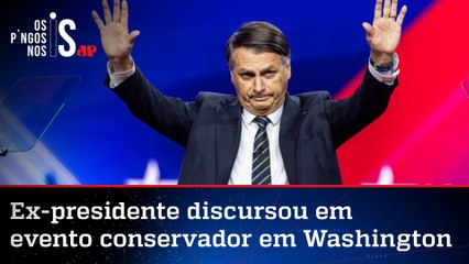 Em discurso, Bolsonaro critica Lula e diz que missão ainda não acabou
