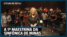 A 1ª maestrina da Orquestra Filarmônica de Minas Gerais