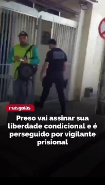 Um vídeo gravado por detento do regime semiaberto mostra quando um Vigilante Penitenciário Temporário (VPT) usa sua arma de fogo para impedi-lo de assinar sua liberdade condicional na Unidade Prisional de Mineiros, região Sudoeste do estado. Na gravação,