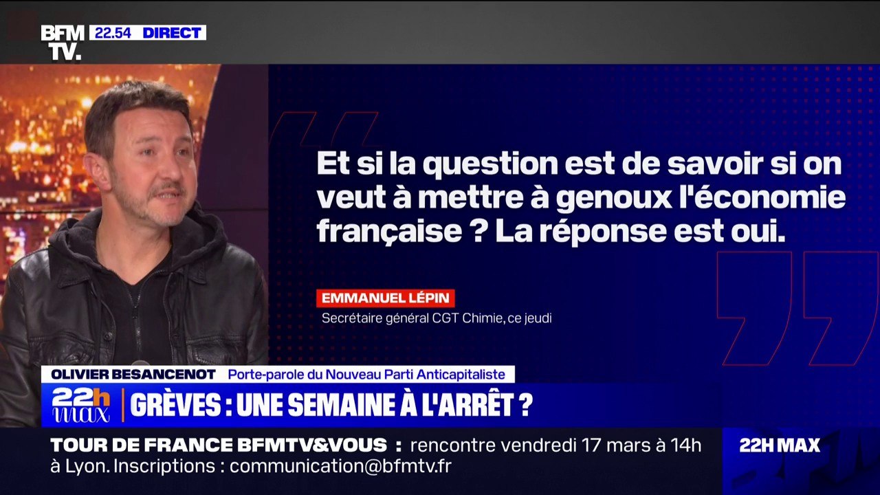 "Mettre à genoux l'économie": "Ce n'est pas mon expression, mais j'en suis solidaire", affirme Olivier Besancenot