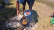 PESCA, Cocina y Campamento en rio Gualeguay | PESCADO FRITO | Fritanga de BAGRES | Aventura de pesca