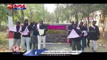 Telangana Movement Fighters Begging in Kothagudem, Demands To Provide Jobs _ V6 Teenmaar