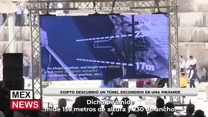 EGIPTO DESCUBRIÓ UN TÚNEL ESCONDIDO EN UNA PIRÁMIDE