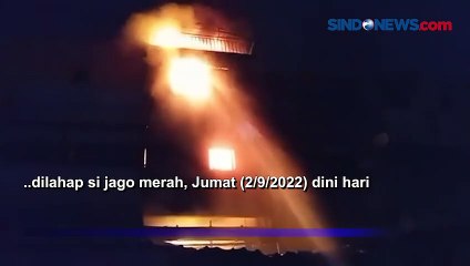 Api Lahap Ruko 3 Lantai Toko Aquarium di Sawah Besar Jakpus, 13 Unit Damkar Dikerahkan