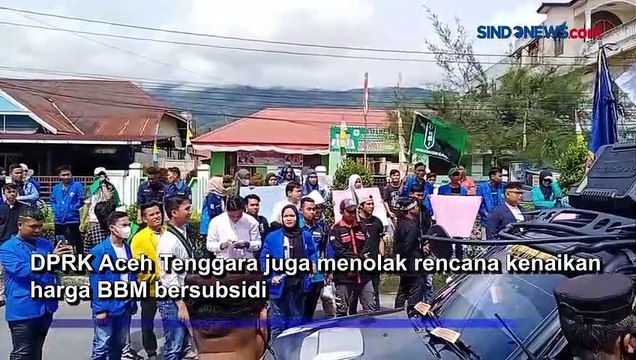 Tolak Kenaikan Harga BBM, Mahasiswa Demo di DPRK Aceh Tenggara