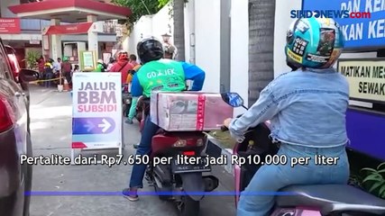 Harga BBM Resmi Naik, Begini Antrean di SPBU Pertamina Kramat Raya