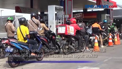 Harga BBM Naik, Warga Padati SPBU di Bintaro