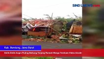 Detik - Detik Angin Puting Beliung Terjang Rumah Warga Terekam Video Amatir