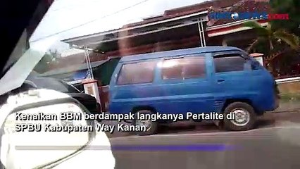 Download Video: Warga Keluhkan Kelangkaan dan Antrean Pertalite di Way Kanan