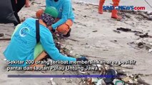 Gandeng Masyarakat Pesisir, Lantamal III Bersih-bersih Laut di Teluk Jakarta