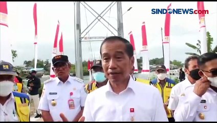 Presiden Jokowi Resmikan Jembatan Gantung Wear Fair di Kota Tual
