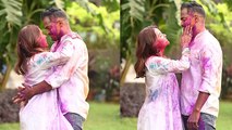 Devoleena Bhattacharjee Husband Shahnawaz Sheikh के साथ First Holi Celebration Video Viral । Boldsky