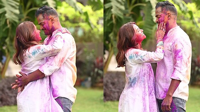 Devoleena Bhattacharjee Husband Shahnawaz Sheikh के साथ First Holi Celebration Video Viral । Boldsky