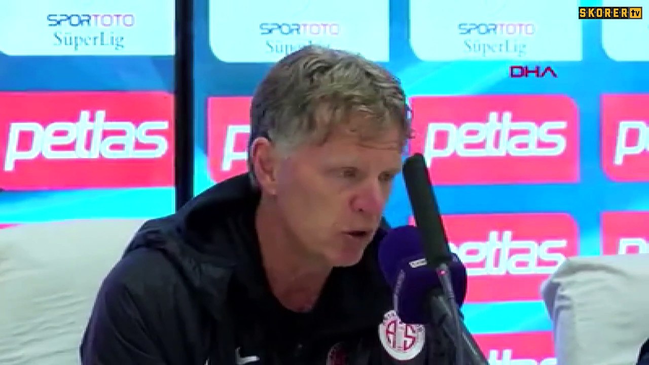 Antalyaspor Teknik Sorumlusu Groenendijk: Komik...