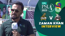 Zaman Khan Interview | Peshawar Zalmi vs Lahore Qalandars | Match 23 | HBL PSL 8 | MI2T