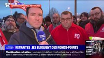 À Amiens, des manifestants bloquent des ronds-points contre la réforme des retraites
