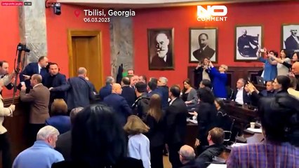 شاهد: قانون "عملاء النفوذ الأجنبي" يثير الشجار مجددا داخل برلمان جورجيا