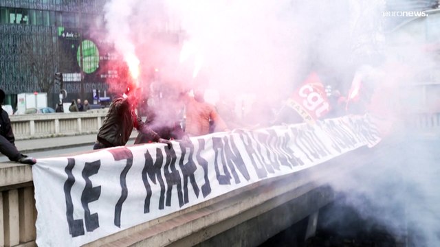 Nueva jornada de huelga en Francia contra la reforma de las pensiones, objetivo paralizar el país