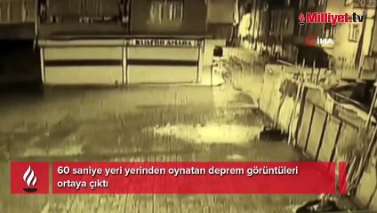 60 saniye yeri yerinden oynatan deprem görüntüleri ortaya çıktı