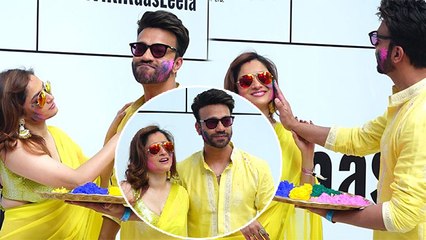 Ankita Lokhande Vicky Jain Holi Party Full Inside Video | Boldsky