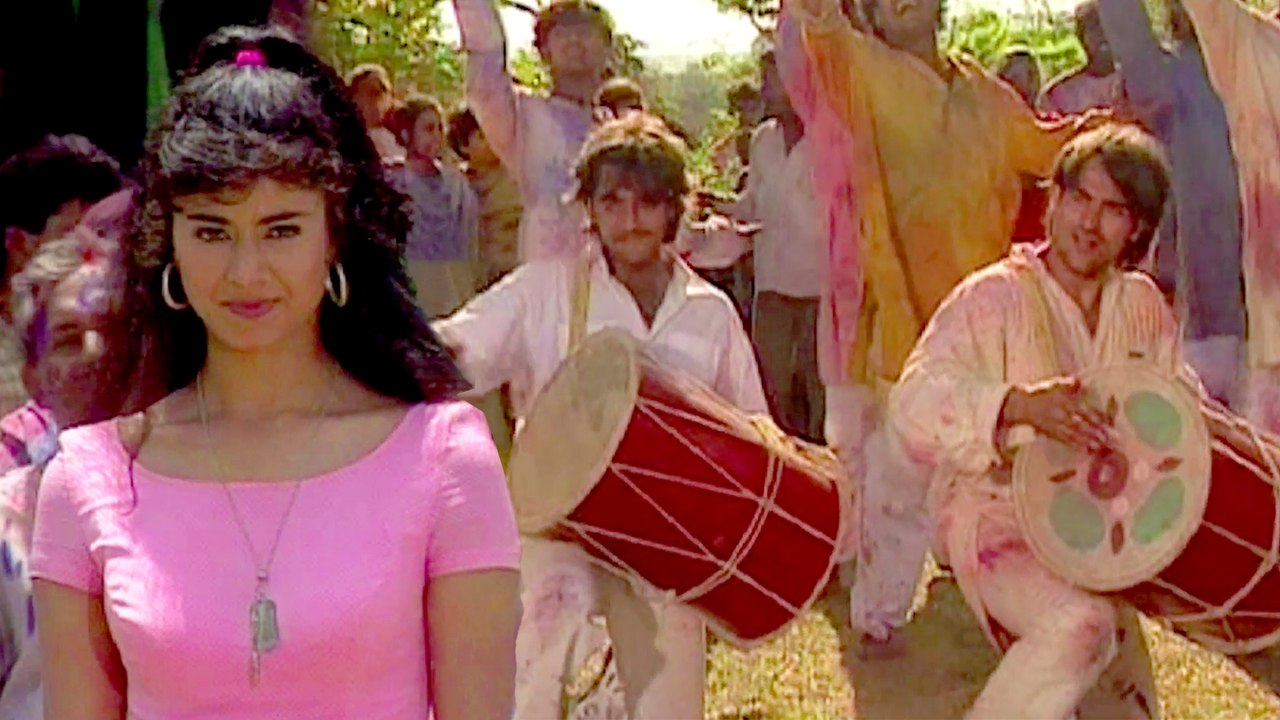 Shooting Of Holi Song From Film "Sham Ghansham" | Arbaaz Khan, Chandrachur Singh | Flashback Video