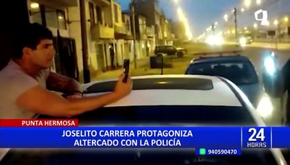 Intervienen a Joselito Carrera por presuntamente manejar en estado de ebriedad