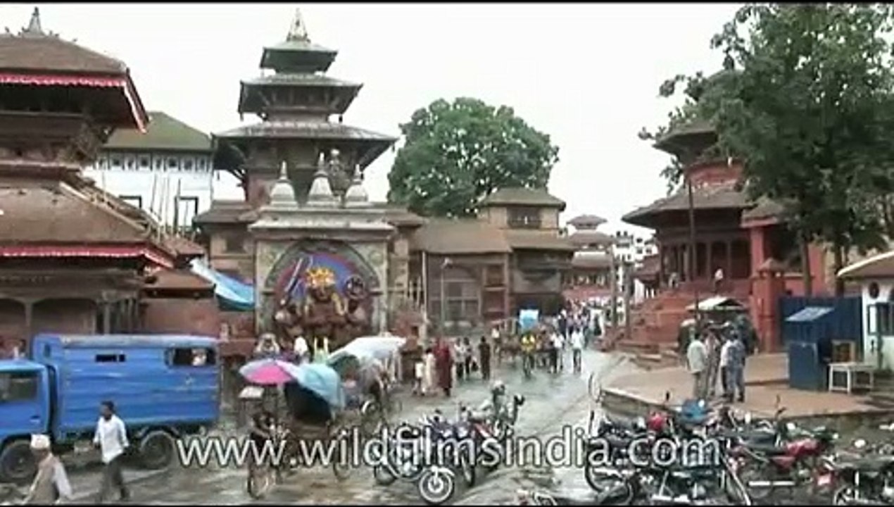 Kathmandu Durbar Square with palaces of the medieval Kings