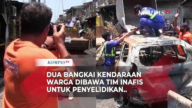 Dua Kendaraan Korban Kebakaran Depo Pertamina Plumpang Diangkut Polisi untuk Penyelidikan